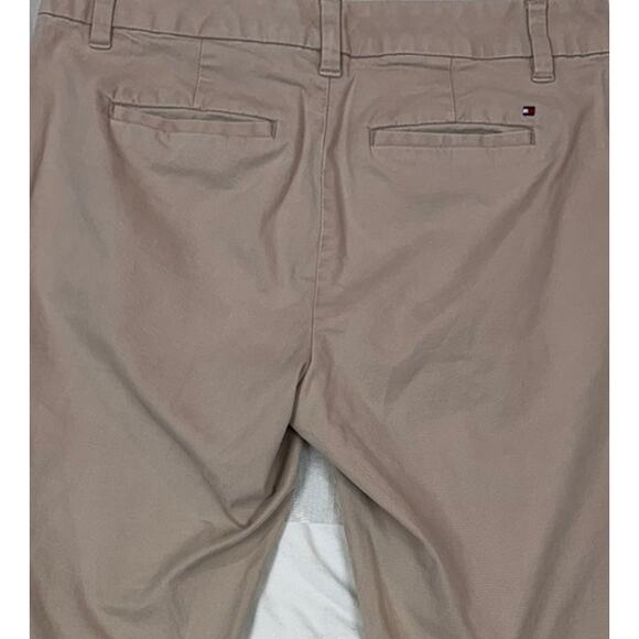 Tommy Hilfiger Hampton Stretch Chino Womens Size 6 Khaki Beige Ankle Pants - Picture 7 of 8